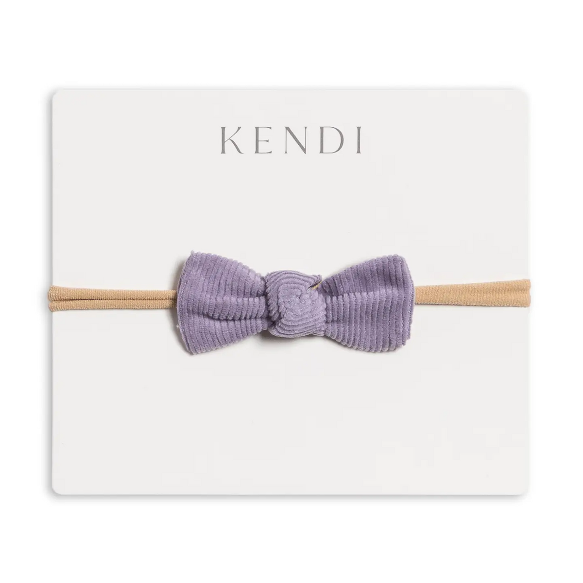 Lavender Corduroy Dainty Bow - Kendi
