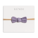 Lavender Corduroy Dainty Bow - Kendi
