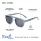 Periwinkle Blue Edge Sunglasses - Real Shades