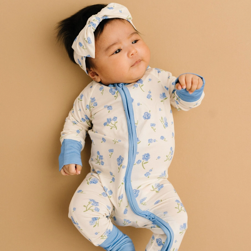 Blue Blooms Sleeper - Little One Shop