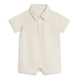 Dune Stripe Mato Seersucker Collared Romper - Kendi