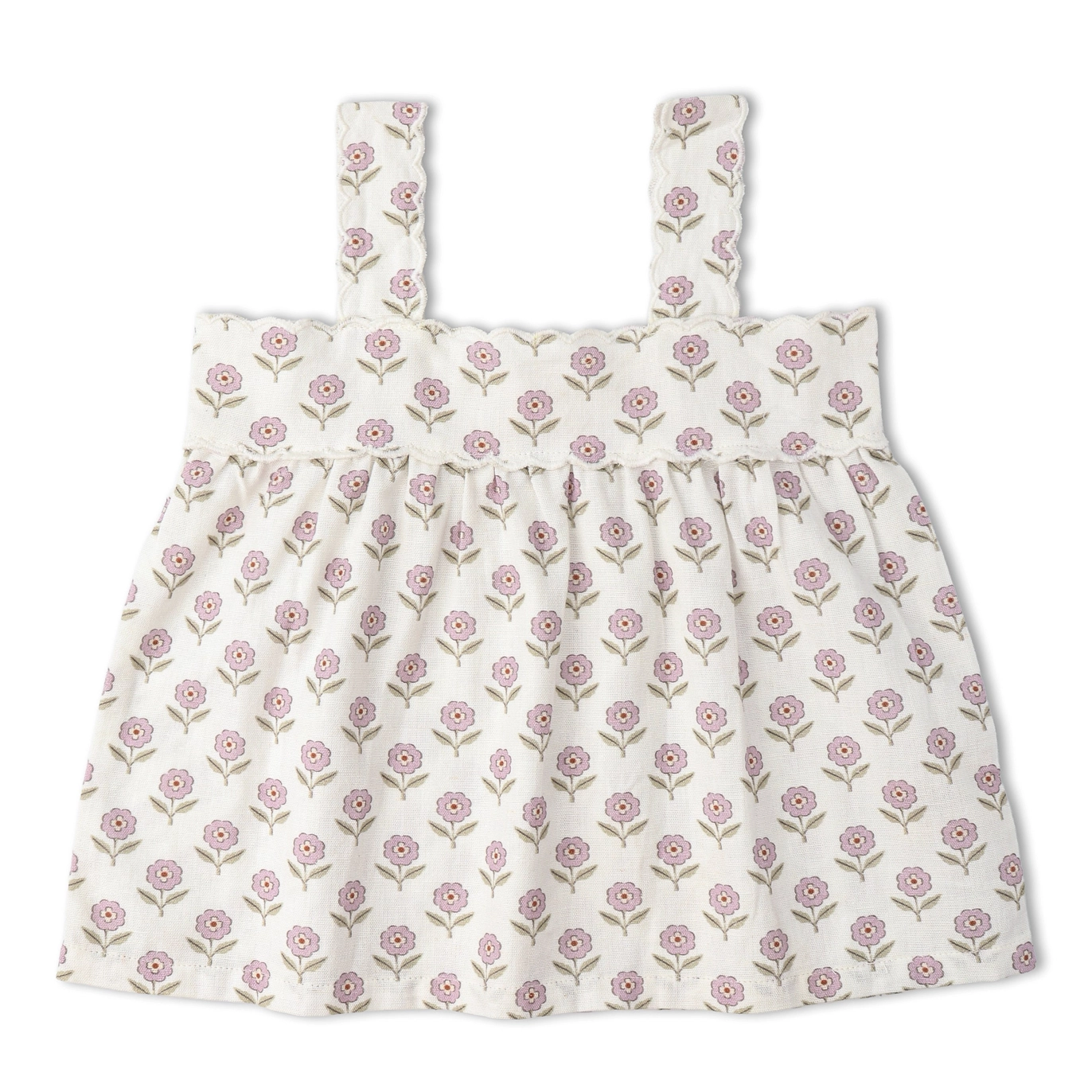 Lavender Scalloped Tank & Bloomer - Makemake Organics