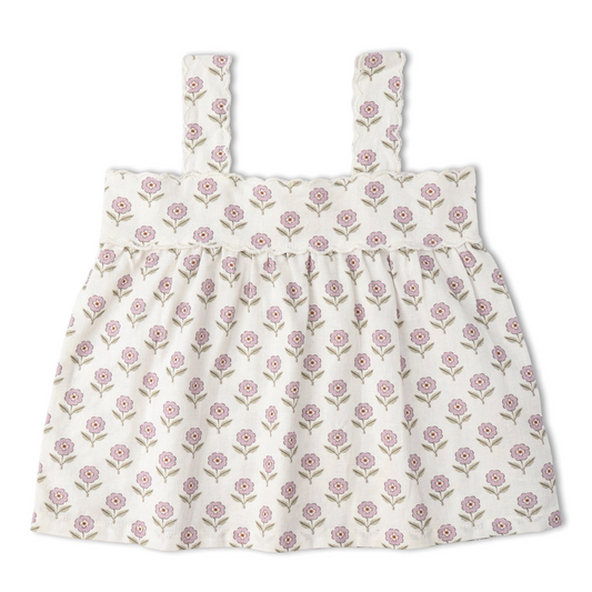 Lavender Scalloped Tank & Bloomer - Makemake Organics