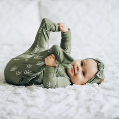 Trees Zip Romper - Millie + Roo