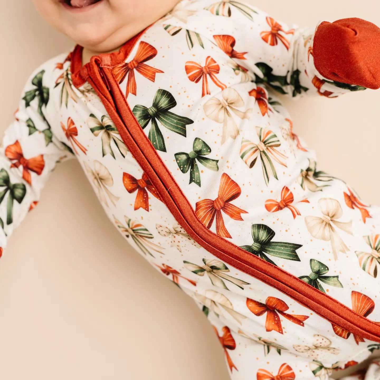 Holiday Bows Bamboo Sleeper - Little One Shop