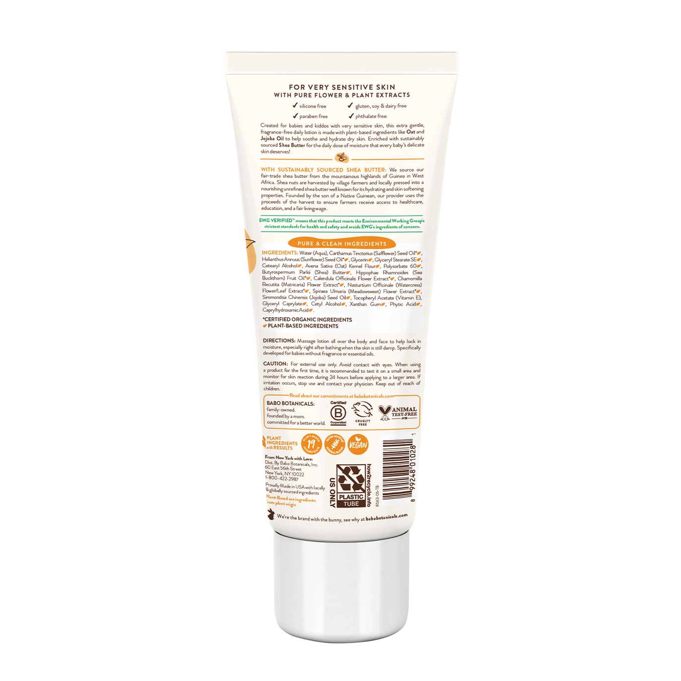 Sensitive Baby Lotion - Babo Botanicals