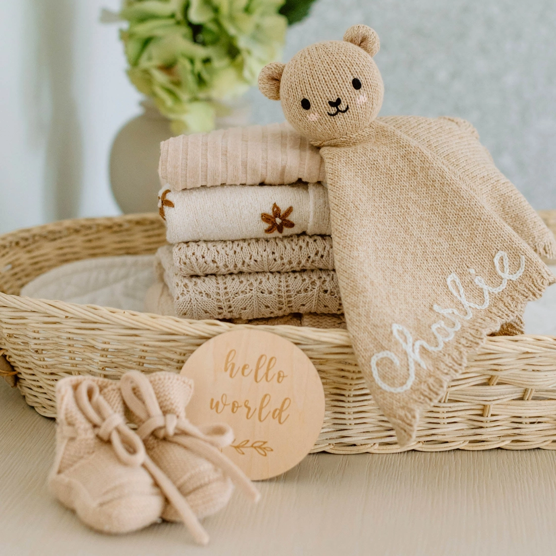 Honey Baby Bear Lovey - Cuddle + Kind