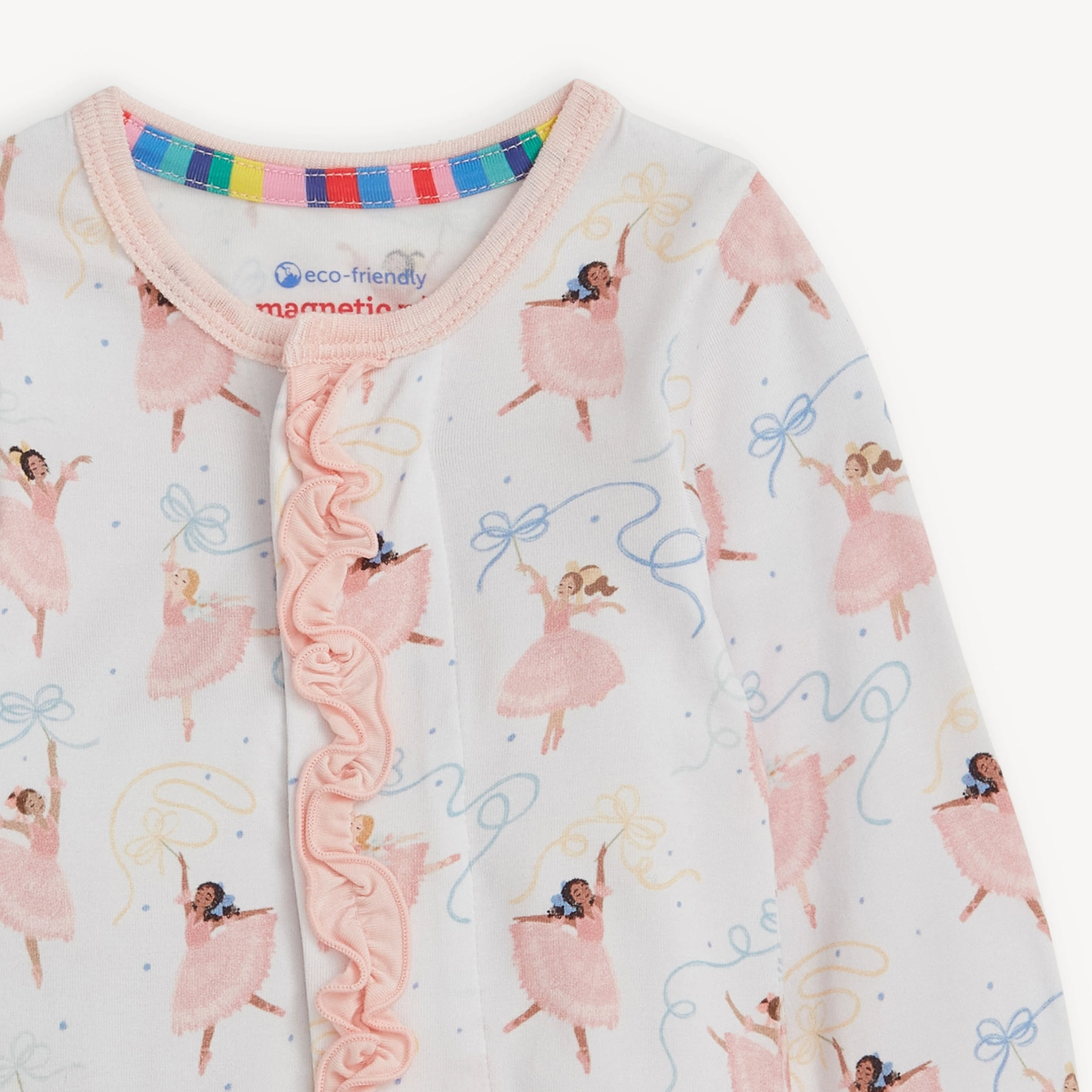 Pretty Plies Ruffle Footie - Magnetic Me