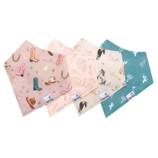 Cheyenne Bandana Bibs - Copper Pearl