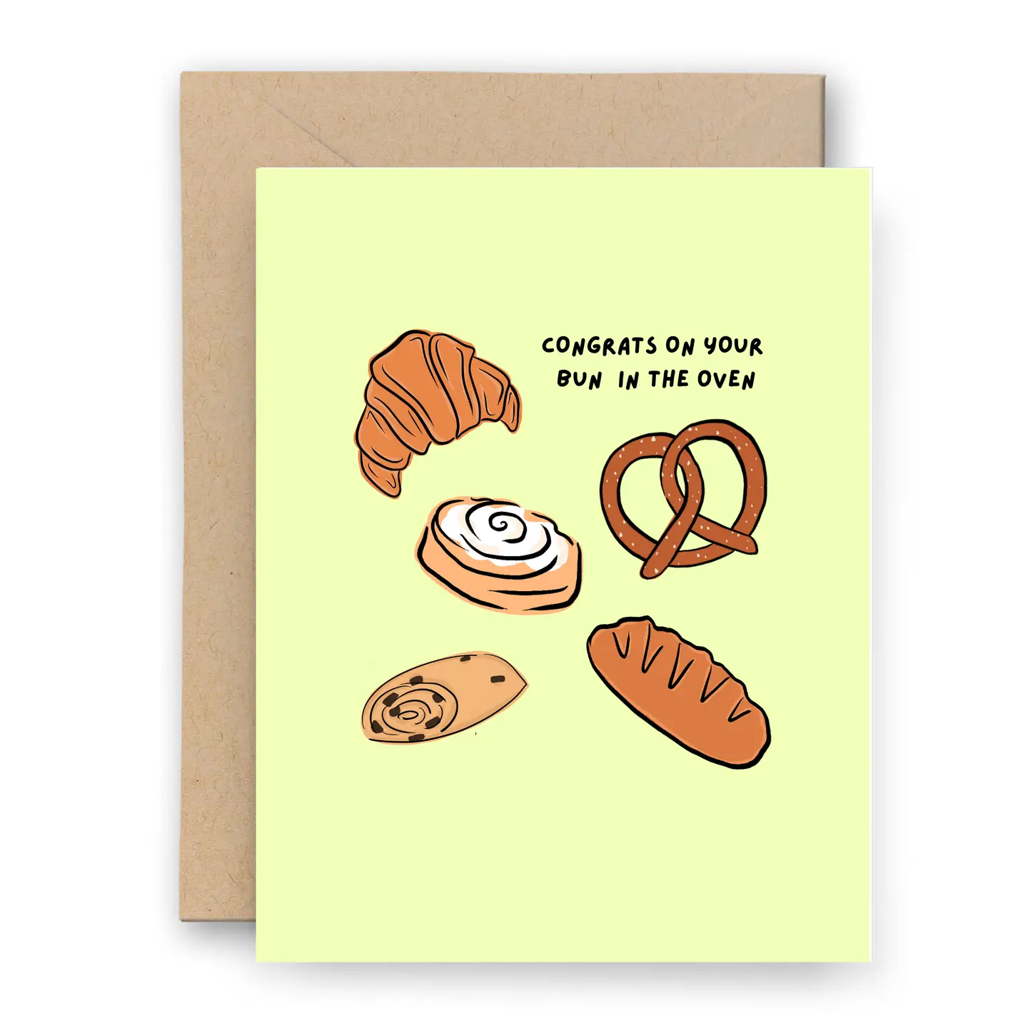 Baby Bun In The Oven Card - Little Tomato