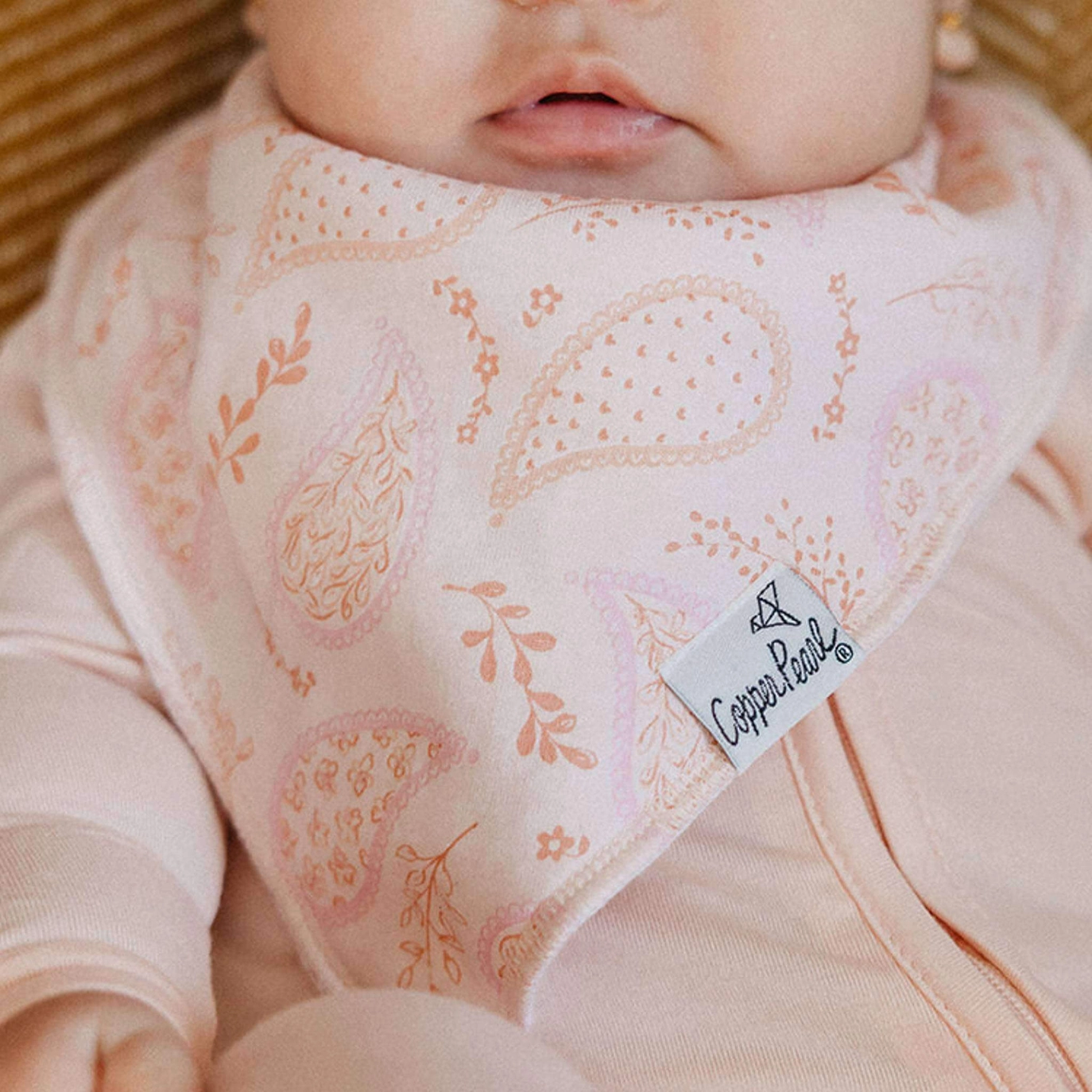 Cheyenne Bandana Bibs - Copper Pearl