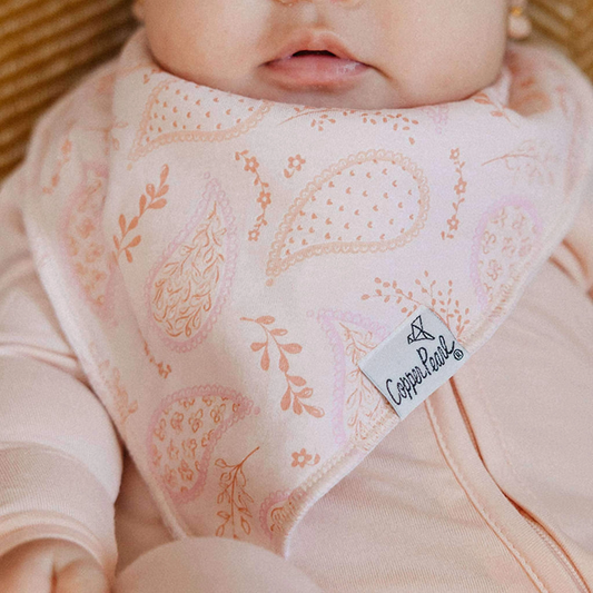 Cheyenne Bandana Bibs - Copper Pearl