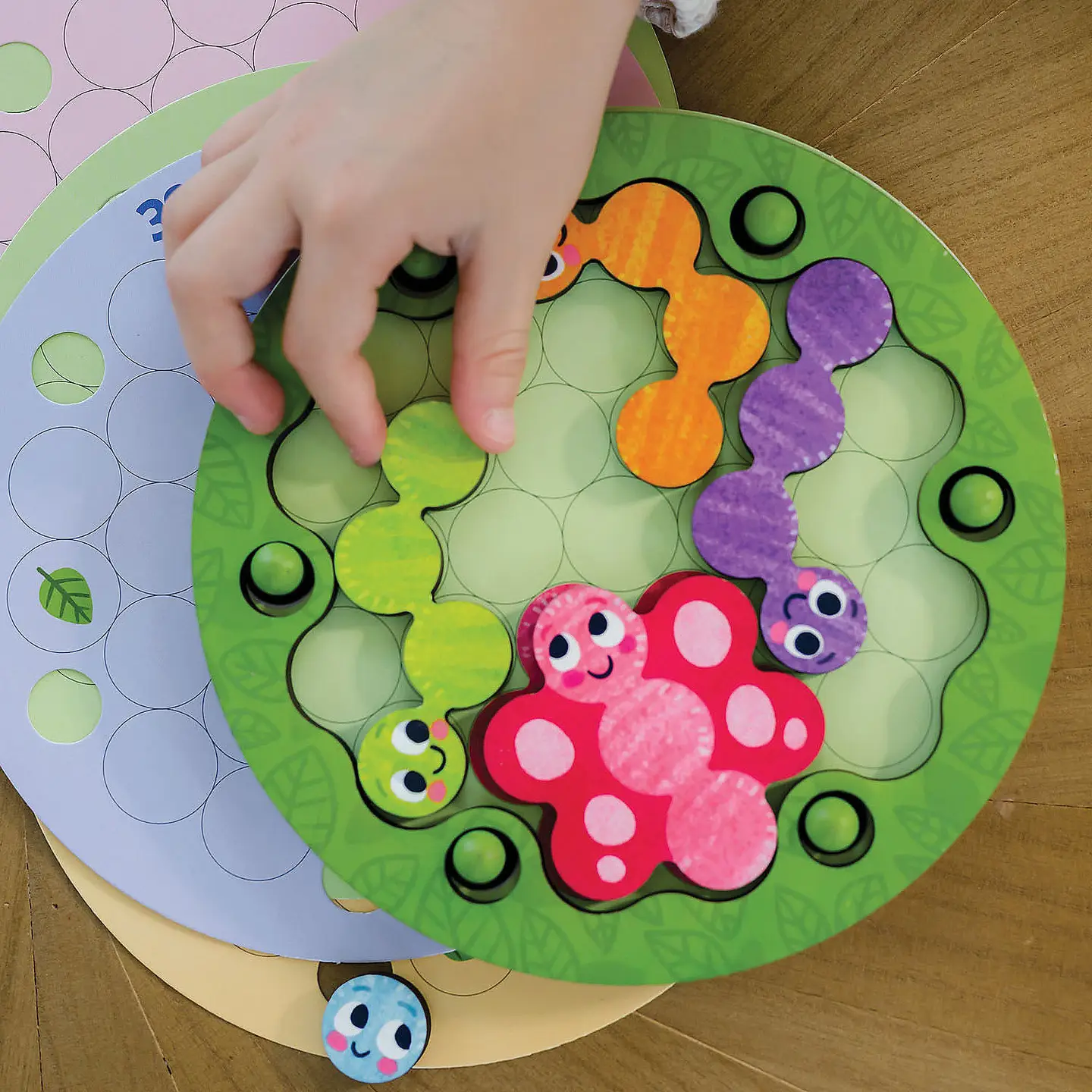 Color Clue Caterpillars Game - Peaceable Kingdom