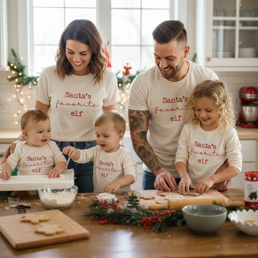 Santa's Favorite Elf Long Sleeve Bodysuit - Tenth & Pine