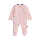 Pink Jolie Giraffe Organic Cotton Footie - Magnetic Me