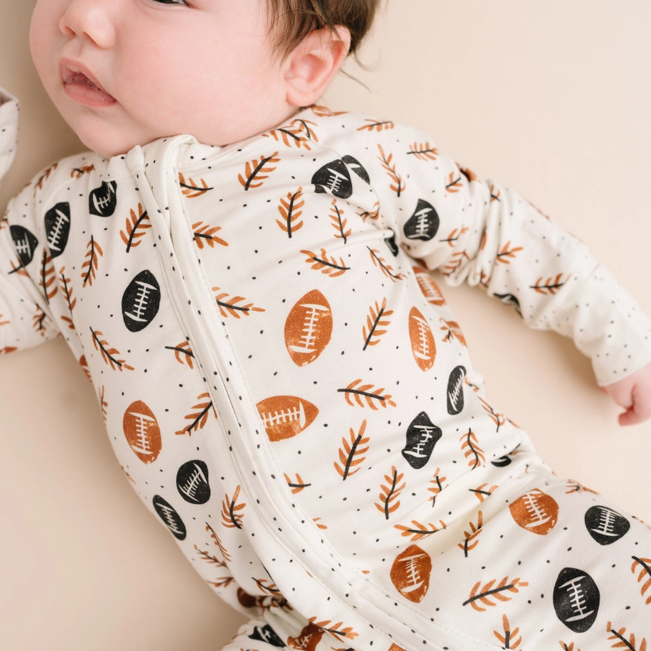 Boho Football Bamboo Sleeper - Little One Shop
