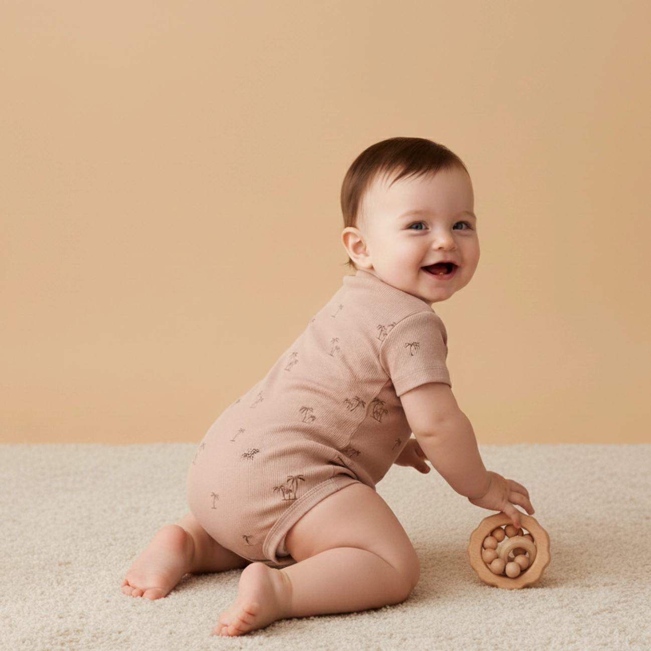 Island Palm Bubble Romper - Makemake Organics