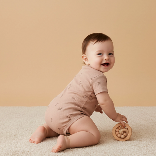 Island Palm Bubble Romper - Makemake Organics