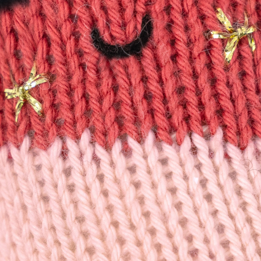 Blush Stripe Candy Cane - Cuddle + Kind