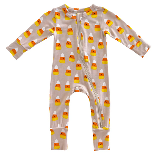 Candy Corn Convertible Romper - Spearmint