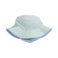 Blue Gingham Reversible Bucket Hat - Magnetic Me
