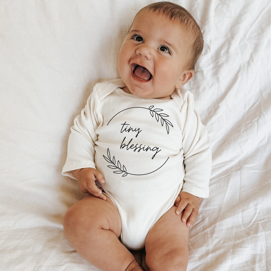 Tiny Blessing Long Sleeve Bodysuit - Tenth & Pine