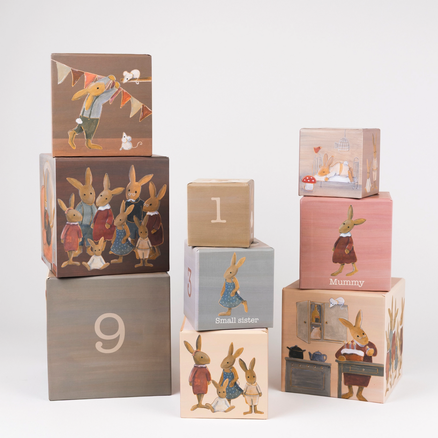 Rabbit Family Pyramid 1.2.3 - Egmont Toys