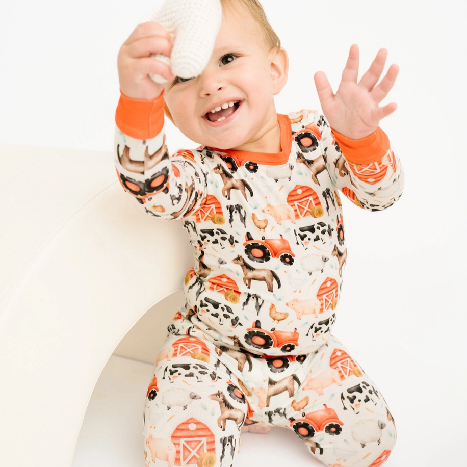 Little Red Barnyard Bamboo Set - Little One Shop