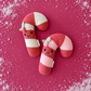 Blush Stripe Candy Cane - Cuddle + Kind