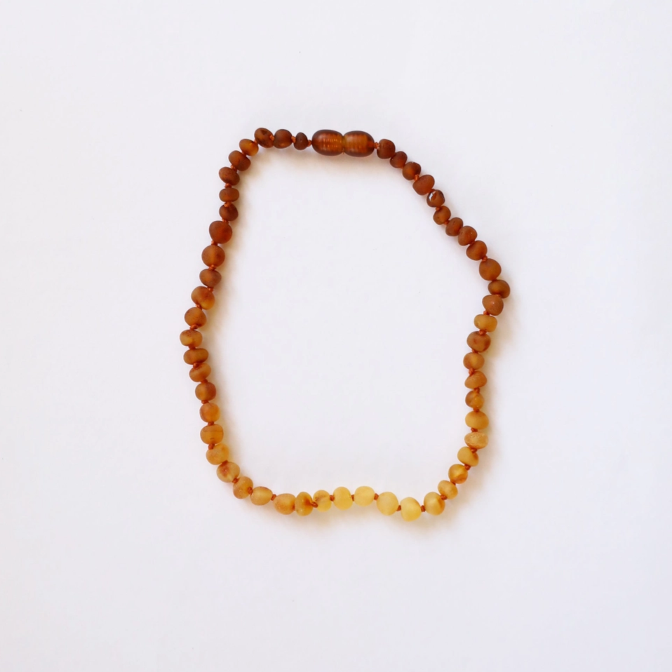 Raw Baltic Amber + Sunflower Necklace - CanyonLeaf