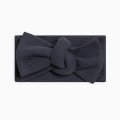 Navy Waffle Bow - Colored Organics