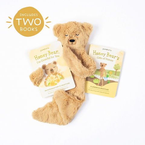 Honey Bear's Gratitude Snuggler Set - Slumberkins