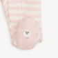 Pink Stripe Organic Cotton Footie - Magnetic Me