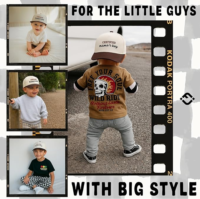 Certified Mama's Boy Two Tone Vintage Cap - Funky Junque