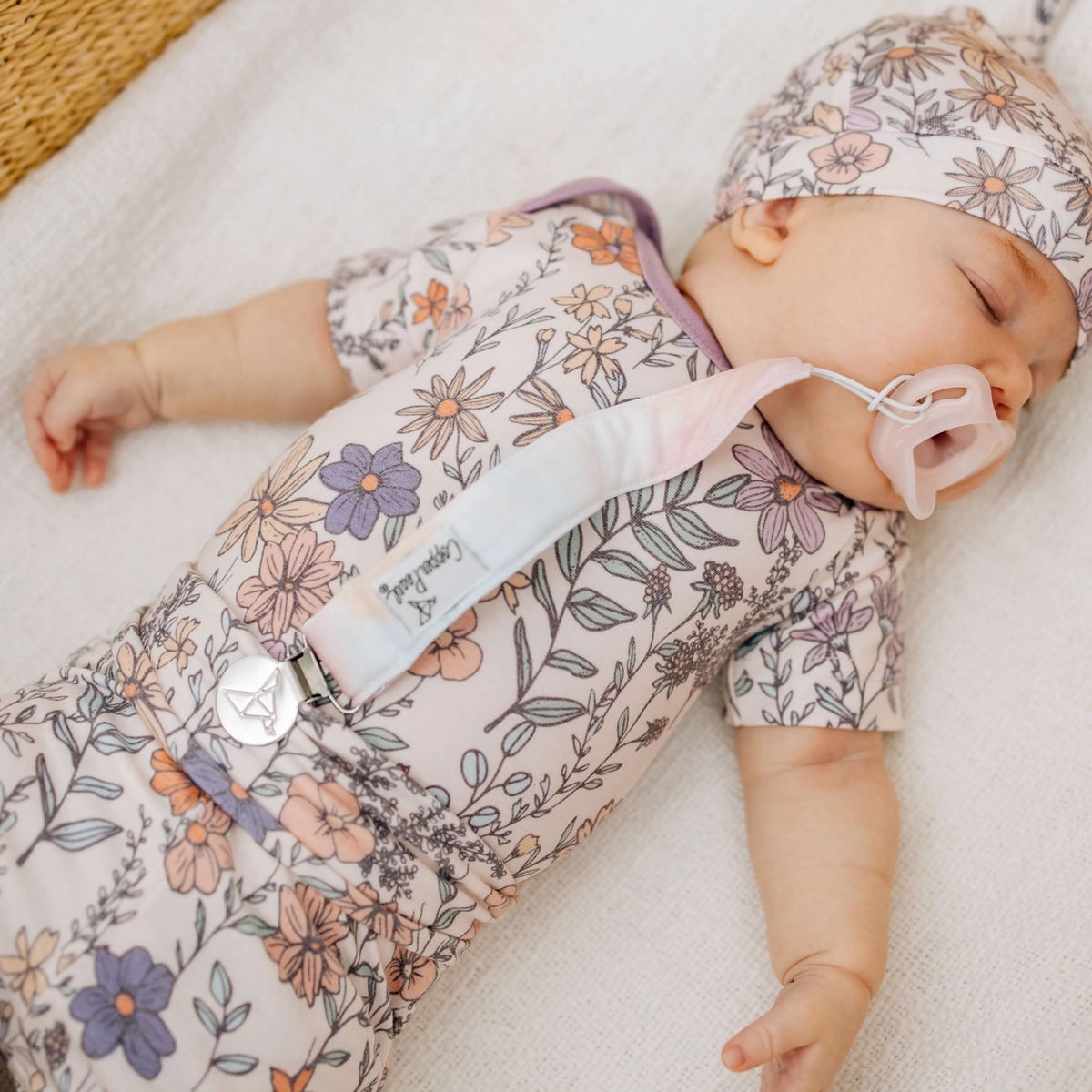 Flora Binky Clips - Copper Pearl