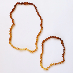 Raw Baltic Amber + Sunflower Necklace - CanyonLeaf