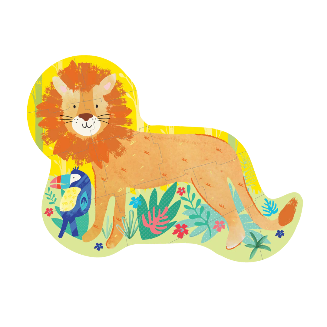 Lion Shaped Jigsaw Puzzle - Floss and Rock