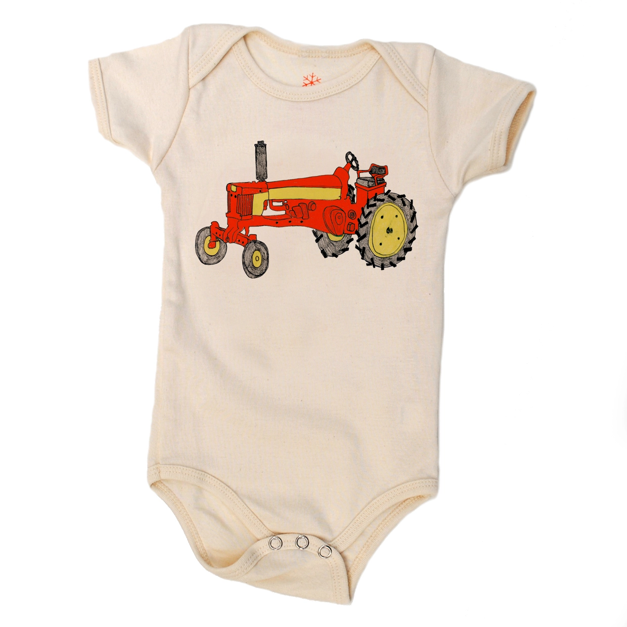 Red Tractor Bodysuit - Orangeheat