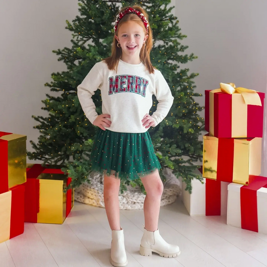 Emerald Rhinestone Tutu Skirt - Sweet Wink