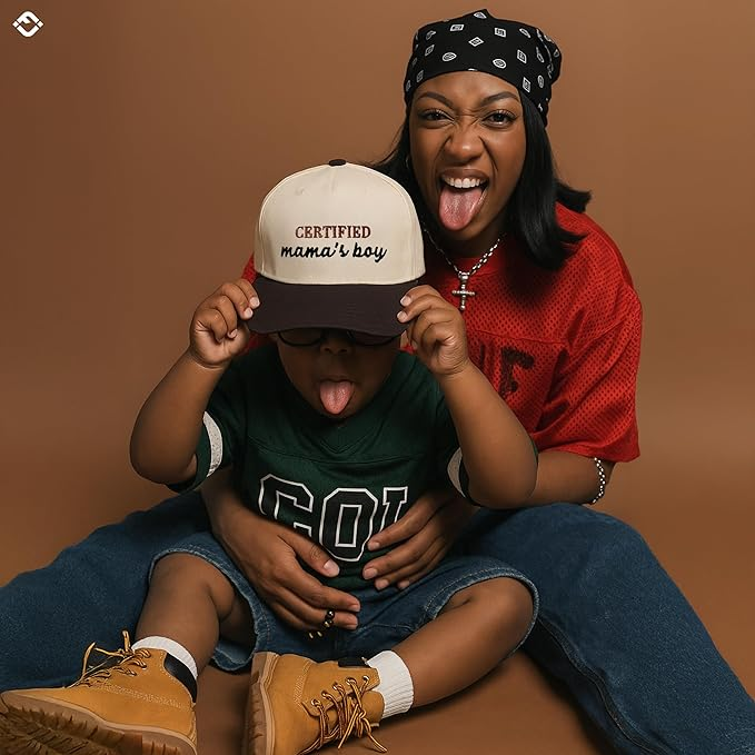 Certified Mama's Boy Two Tone Vintage Cap - Funky Junque