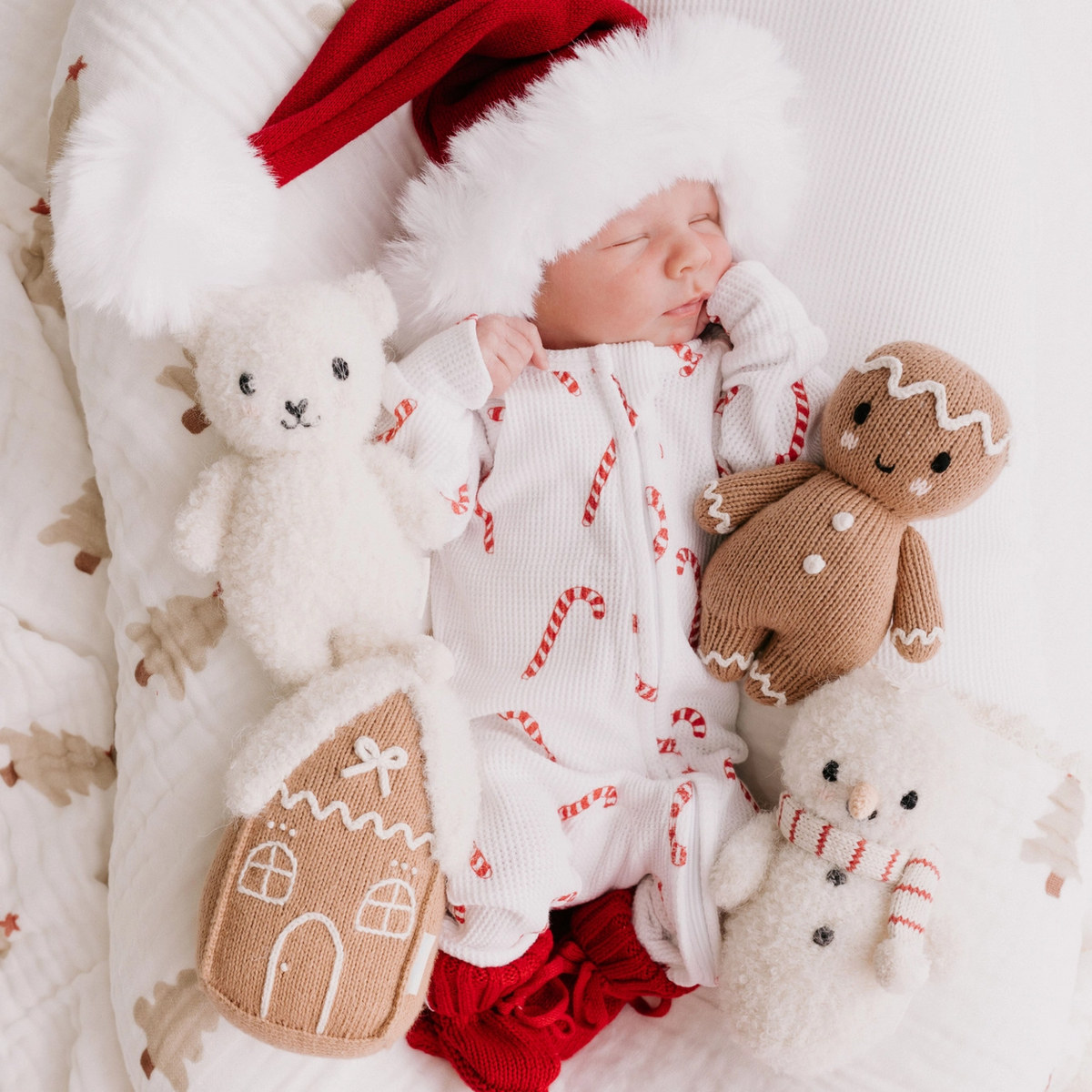 Baby Candycane Snowman- Cuddle + Kind