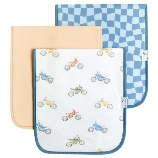 Ryder Burp Cloths (3 pack) - Copper Pearl