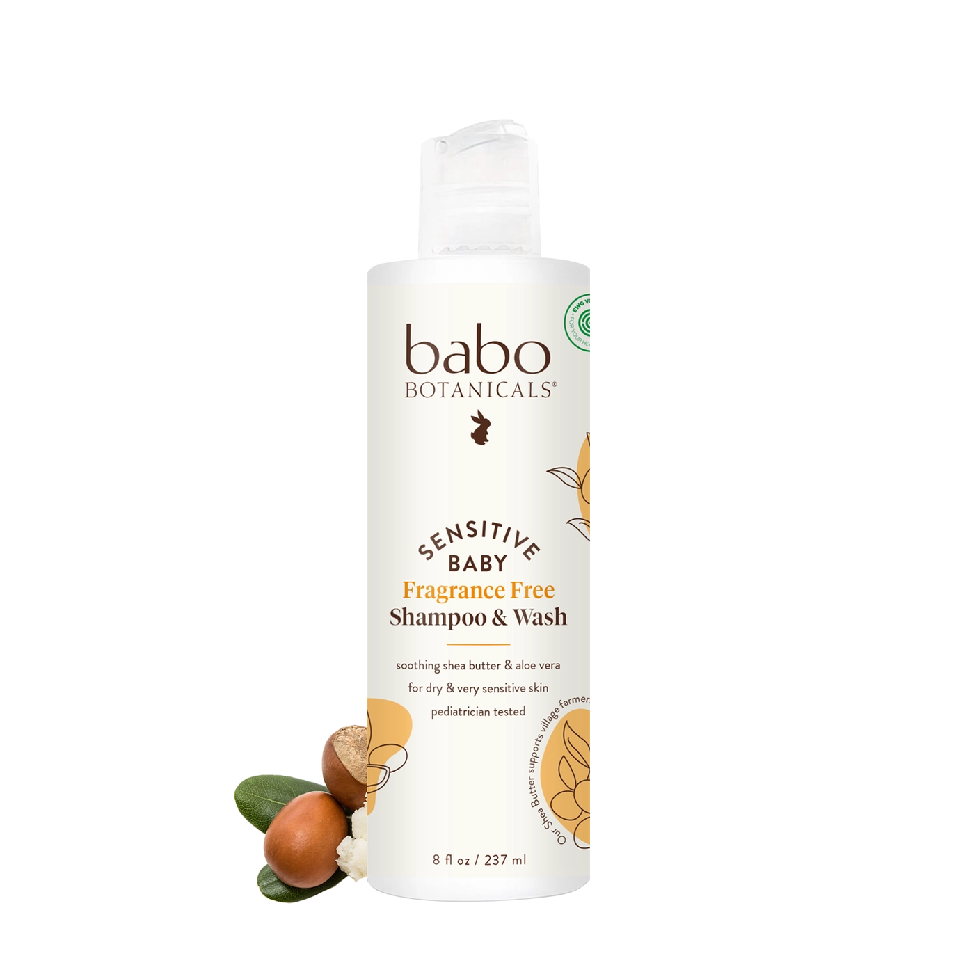 Sensitive Baby Shampoo & Wash  - Babo Botanicals