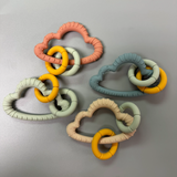 Lint Cloud Teether - Three Hearts