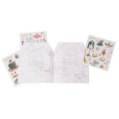 Once Upon A Time Coloring Book & Stickers - Moulin Roty