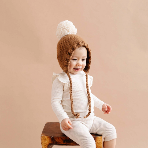 Walnut Ari Baby Bonnet - The Blueberry Hill