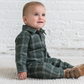 Bohdi Flannel Collared Romper  - Kendi