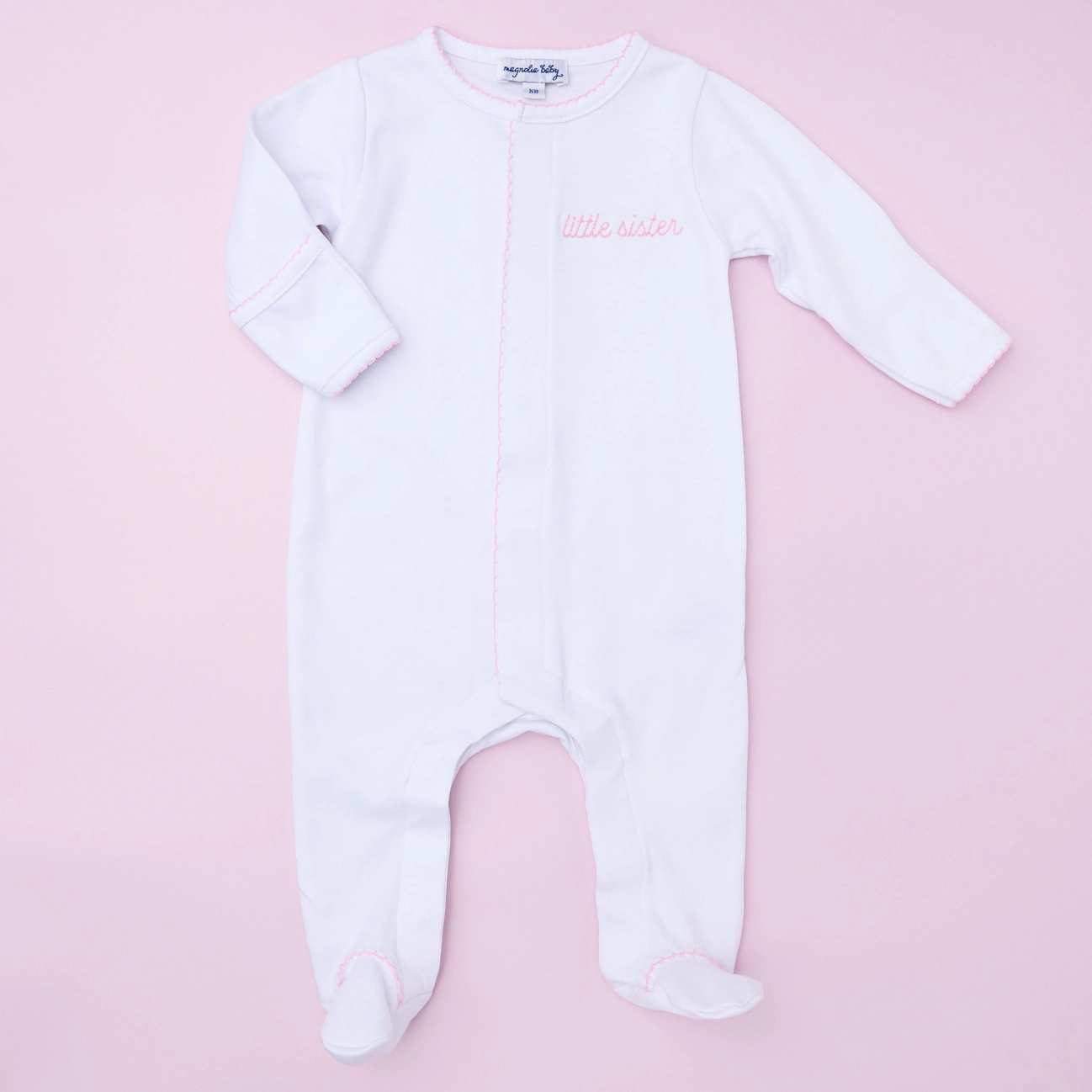 Little Sister Zip Footie - Magnolia Baby