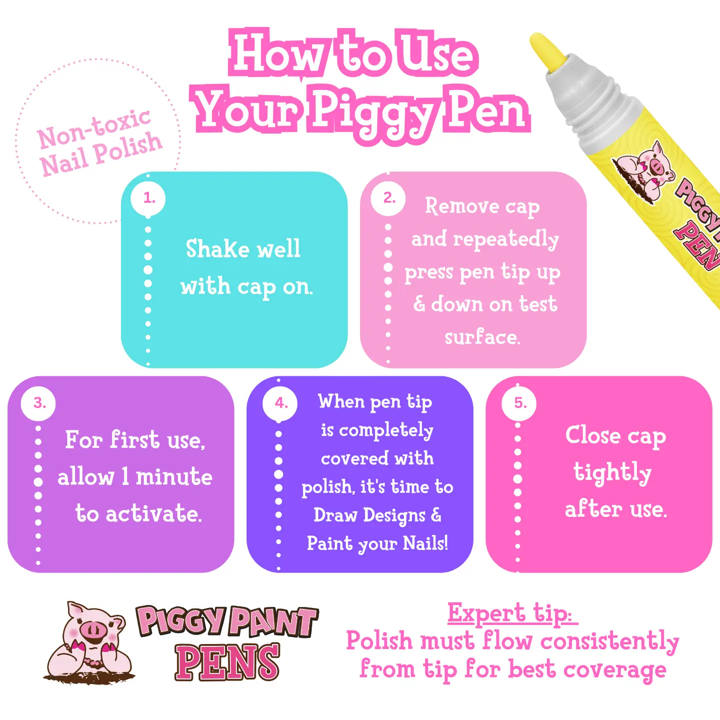 Yippee Yellow Piggy Paint Pen - Piggy Paint