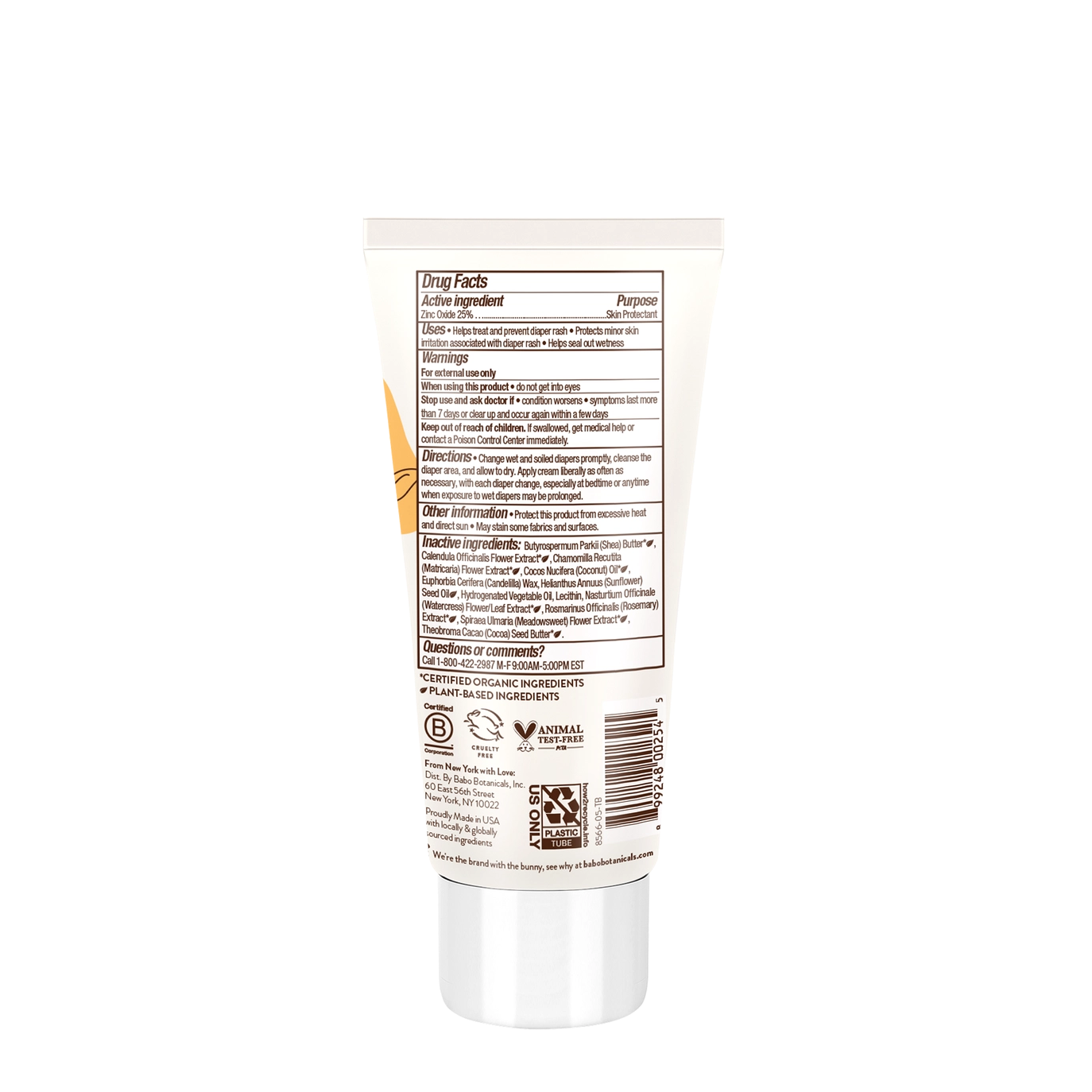 Sensitive Diaper Rash Cream  - Babo Botanicals